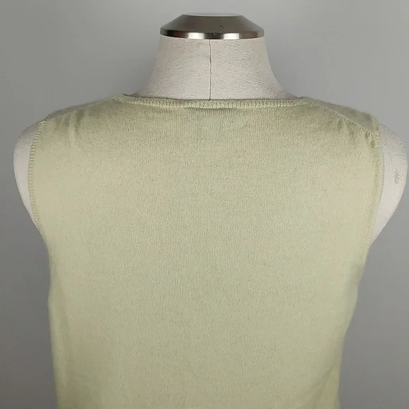 100% Cashmere Ann Taylor NWOT Sleeveless Knit Sweater Vest Top Size XL - Picture 8 of 10
